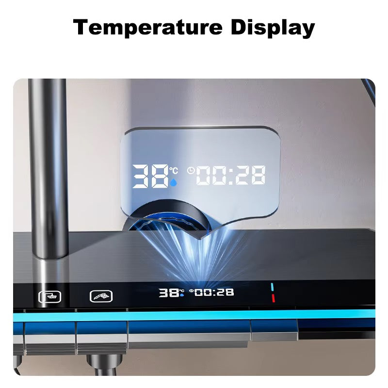 Colonne de Douche Thermostatique Intelligente – Affichage Digital 38°C
