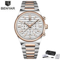  BENYAR 5214M 2026 New Business Elegant Men's Quartz Watch Hot Selling Waterproof Chronograph Night Light Calendar Watch