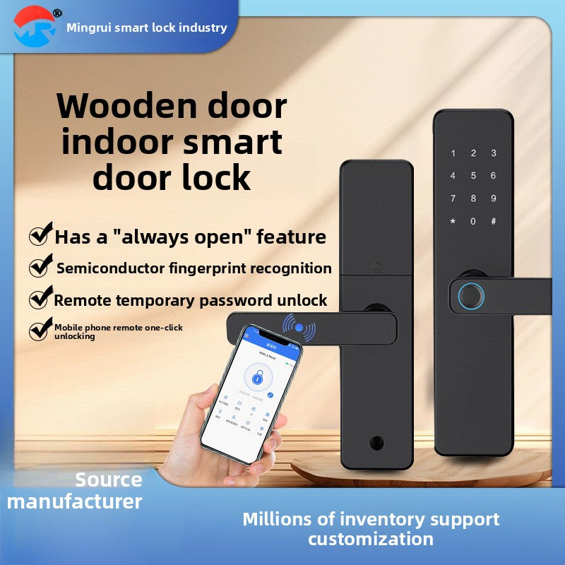 5-in-1 Smart Connected Lock with Fingerprint, PIN Code & Remote Control