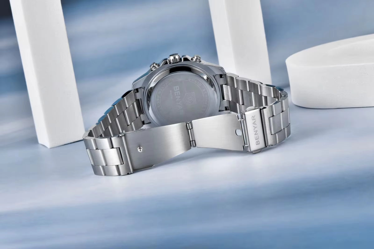 Montres mécaniques à quartz BENYAR 5222 de luxe pour hommes