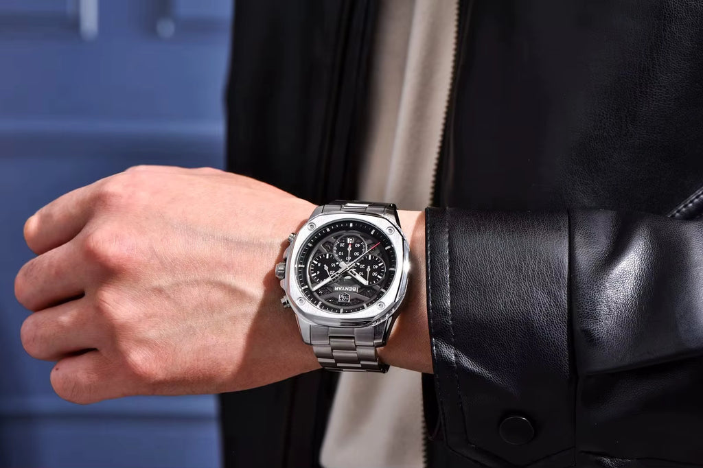 Montres mécaniques à quartz BENYAR 5222 de luxe pour hommes