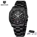 Montres mécaniques à quartz BENYAR 5222 de luxe pour hommes